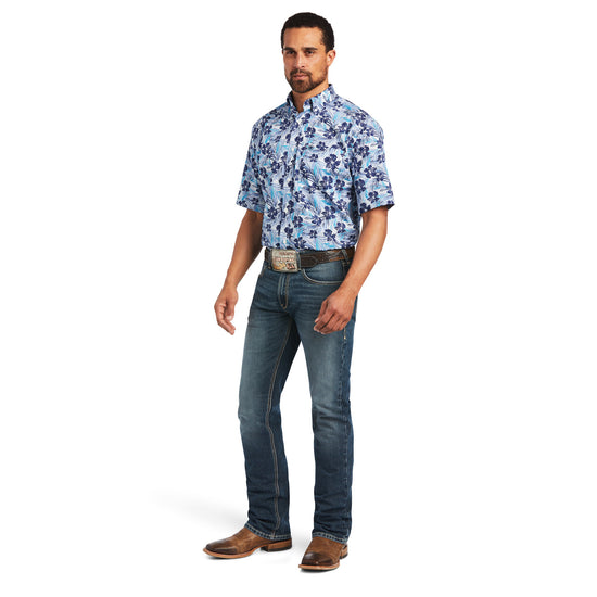 Ariat® Men's Classic Ishan White Short Sleeve Button Up Shirt 10040693