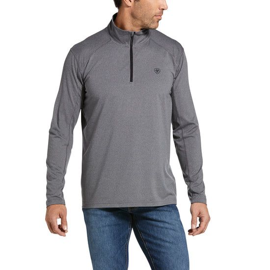 Ariat® Men's Cornell Quarter Zip Grey Baselayer Sweatshirt 10033224