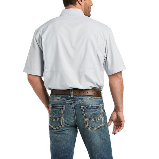 Ariat Men's Venttek Classic Short Sleeve Pearl Grey Shirt 10036318