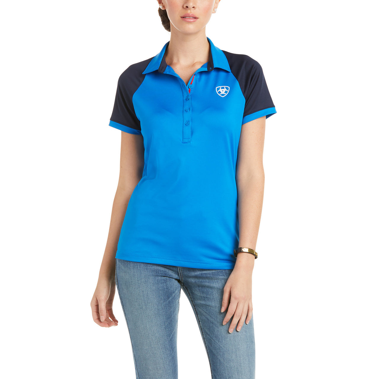 Ariat Ladies Team 3.0 Imperial Blue Short Sleeve Polo Shirt 10034999
