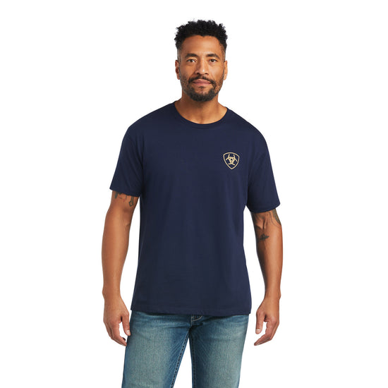 Ariat Men's Monument Sunset Navy T-Shirt 10040877