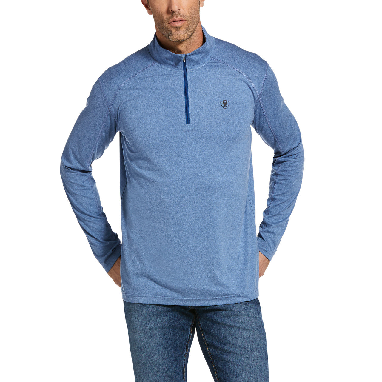Ariat® Men's Cornell Quarter Zip Cobalt Baselayer Sweatshirt 10033223