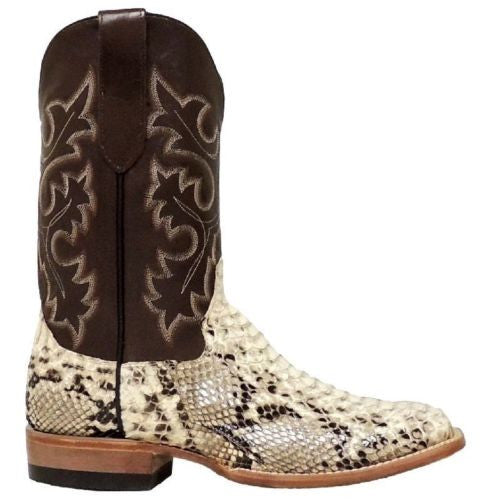 Cowtown Men s Square Toe Python Boot Q818