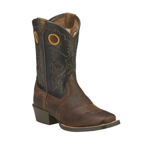 Ariat Children’s Distressed Brown Roughstock Cowboy Boot 10016239 - Wild West Boot Store