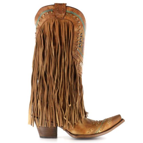 Corral Ladies Multicolor Crystal and Fringe Cowgirl Boot C2910 - Wild West Boot Store - 3