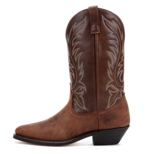 Laredo Ladies Kadi Distressed Brown Cowboy Boots 5742 - Wild West Boot Store - 3