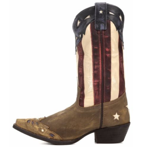Laredo Ladies Keyes Stars and Stripes Flag Boots 52165 - Wild West Boot Store - 5