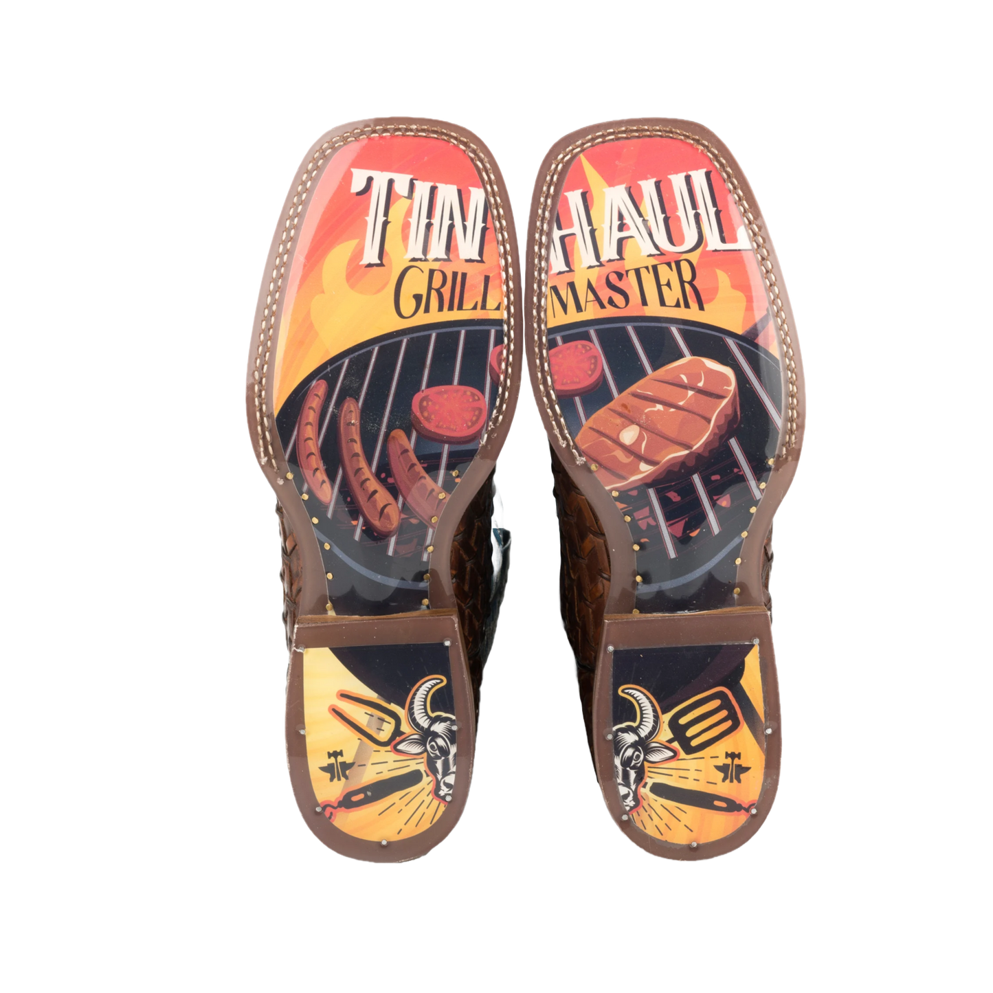 Tin Haul Men's Grill Master 11" Western Boots 1402000770425