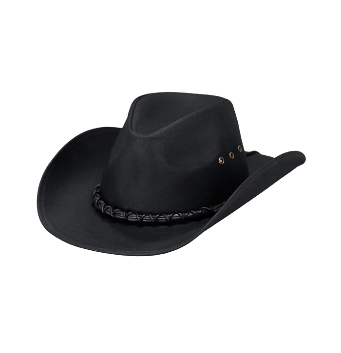 Outback Trading Bootlegger Brown Oilskin Hat 1484-BLK