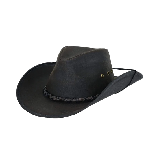Outback Trading Bootlegger Brown Oilskin Hat 1484-BRN