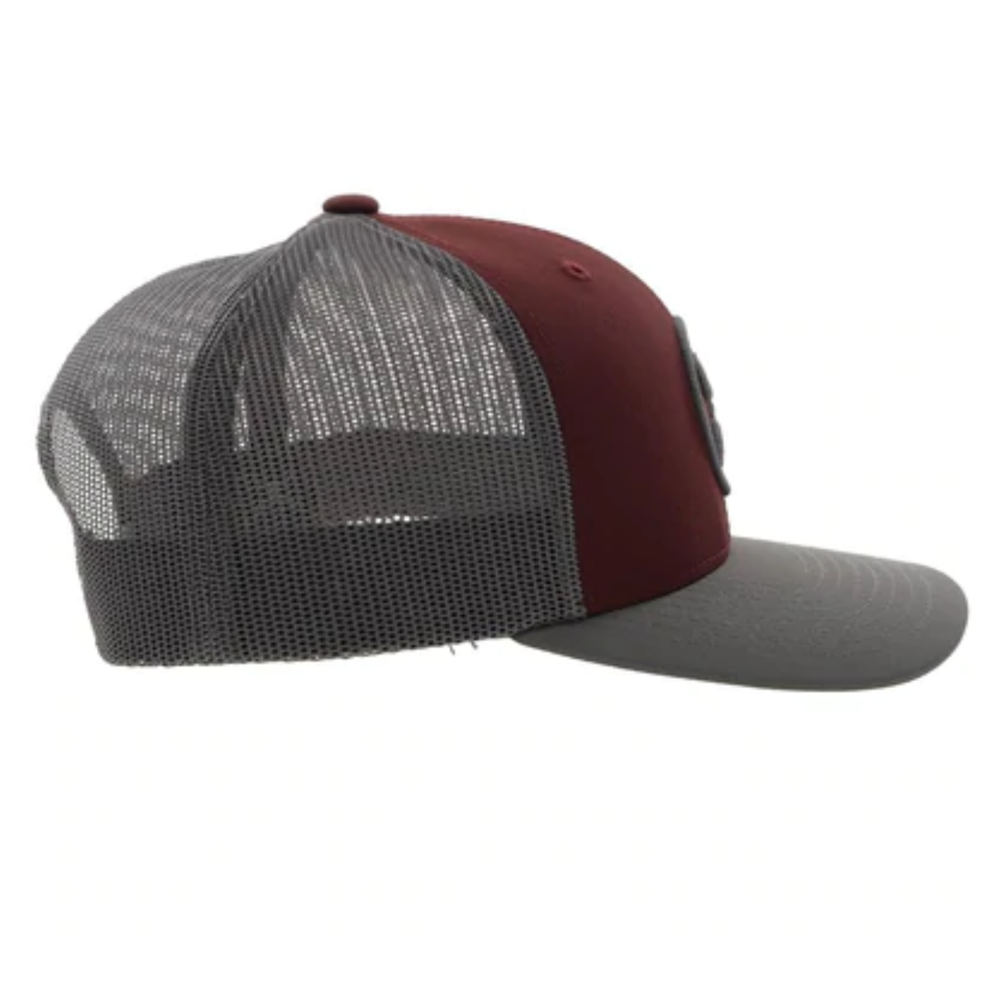 Hooey Men's O Classic 6-panel Maroon & Grey Trucker Cap 2209T-MAGY