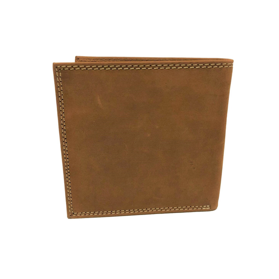 Ariat® Men's Embossed Logo Brown Leather Bifold Wallet A3548244