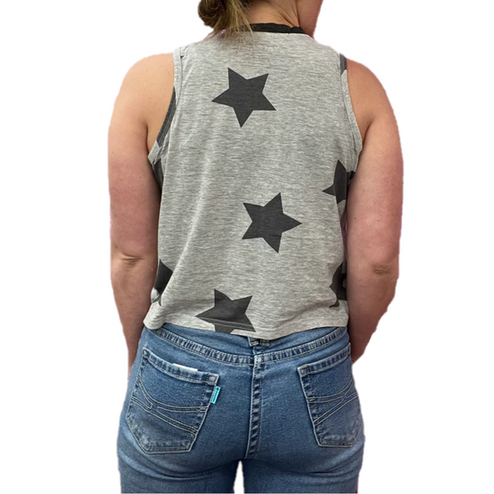 Ariat® Ladies Stars & Stripes Heather Grey Tank 10045006