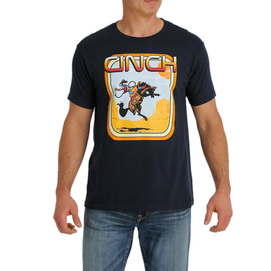 Cinch Men's Navy Short Sleeve Graphic T-Shirt MTT1690495