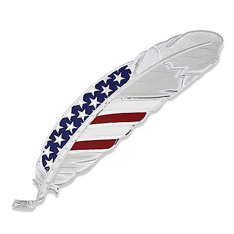 Montana Silversmiths® Stars & Stripes Hat Feather HF4692USA