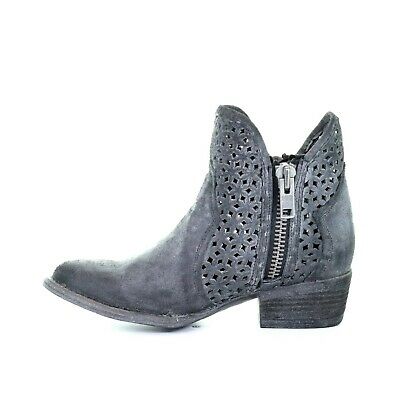 Circle G by Corral Ladies Grey Cutout Shortie Boots Q5059