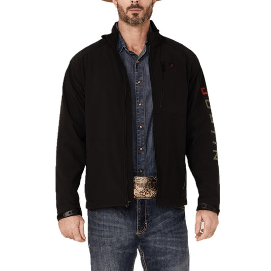 Justin Men's Stillwater Softshell Black Jacket J-1467BLK