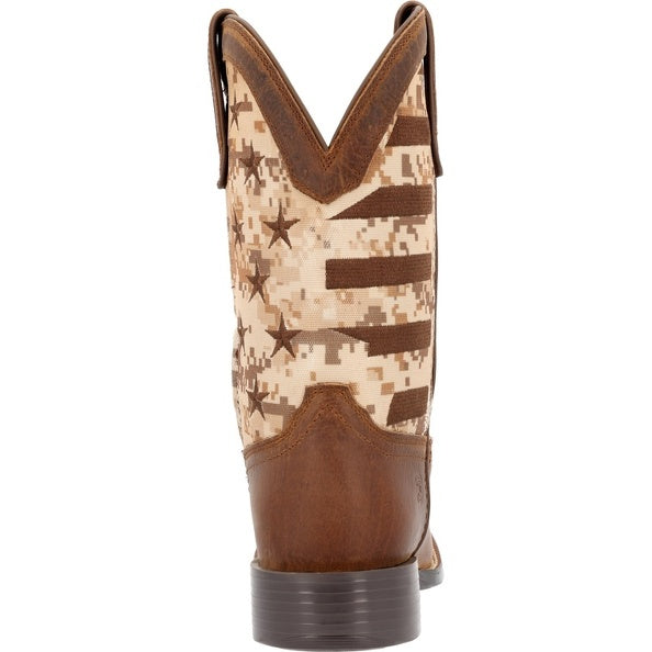 Durango Men's Brown Flag Pattern 11" Western Boots DDB0397