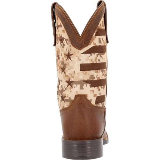 Durango Men's Brown Flag Pattern 11" Western Boots DDB0397
