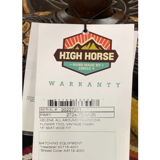 High Horse® Helena All-Around 15" Saddle 20227211