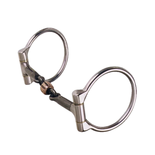 Reinsman Stage A 3/8" Trail Dee Stainless Double Five Snaffle Bit 202
