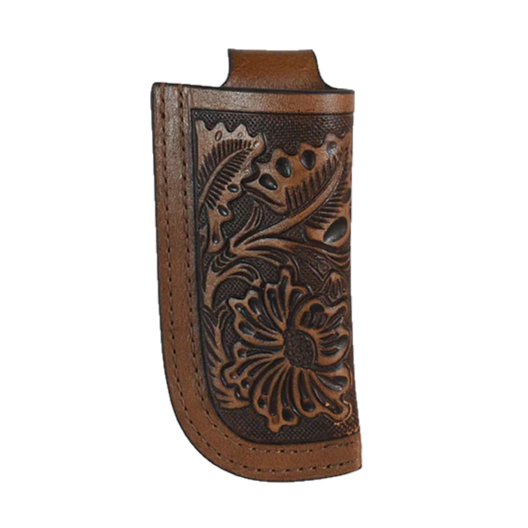 Justin Floral Tooled Brown Leather Knife Sheath 2122537K5