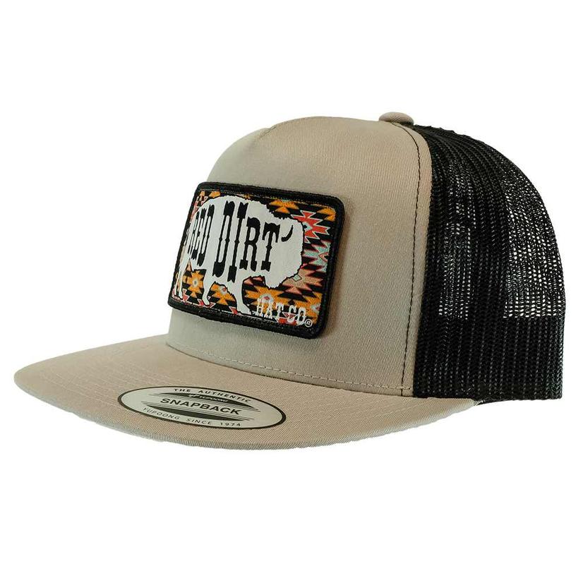 Red Dirt Hat Co.® Great White Buffalo Grey Snapback Hat RDHC96