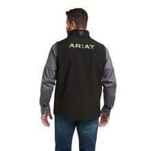 Ariat Men's Logo 2.0 Black & Green Trim Softshell Vest 10037370