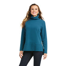 Ariat® Ladies REAL Funnel Eurasian Teal Sweater 10037341