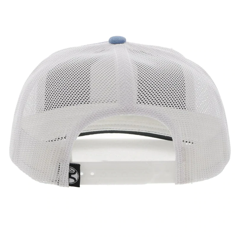 Hooey® Men's Cheyenne 5-panel Blue & White Trucker Cap 2244T-BLWH