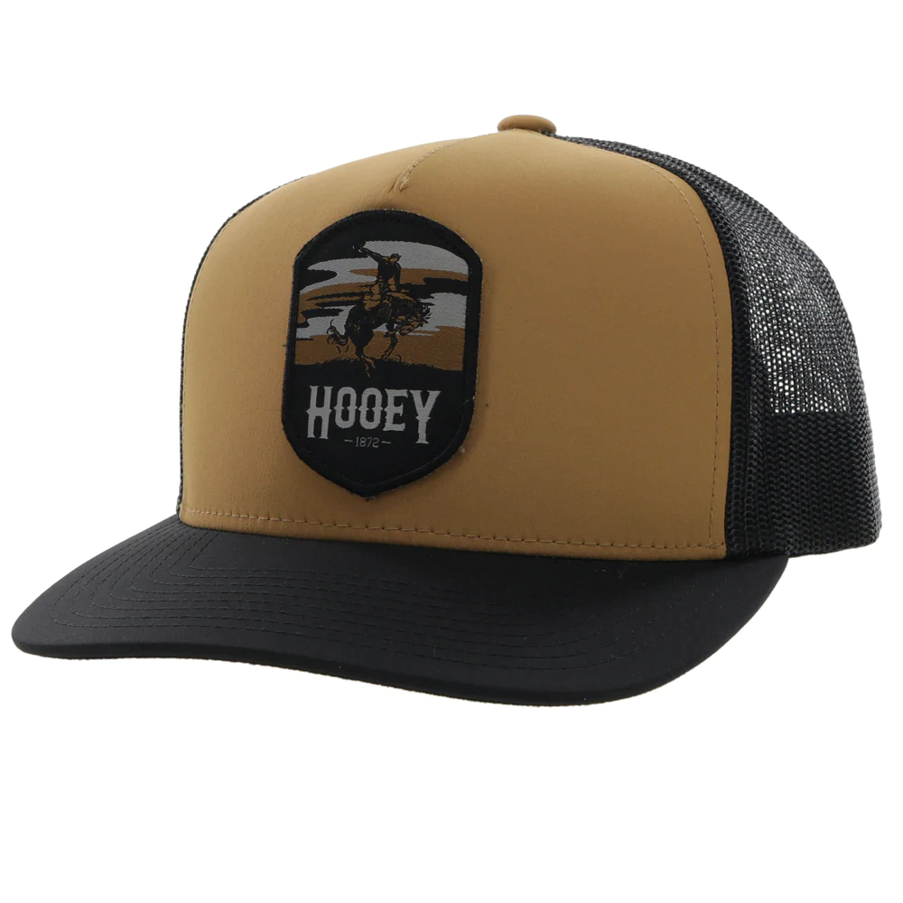 Hooey® Men's Cheyenne 5-panel Tan & Black Snapback Cap 2244T-TNBK