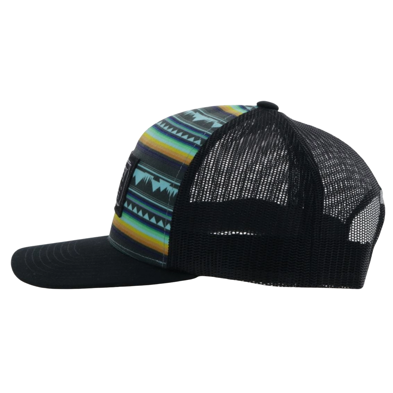 Hooey Men's "Doc" Turquoise & Black 5 Panel Trucker Cap 2302T-TQBK