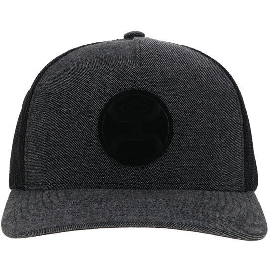 Hooey Men's Cayman Flex Fit Grey & Black Trucker Cap 2304GYBK-02