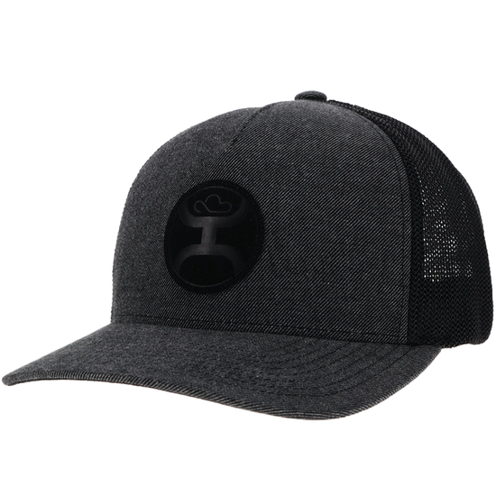 Hooey Men's Cayman Flex Fit Grey & Black Trucker Cap 2304GYBK-02