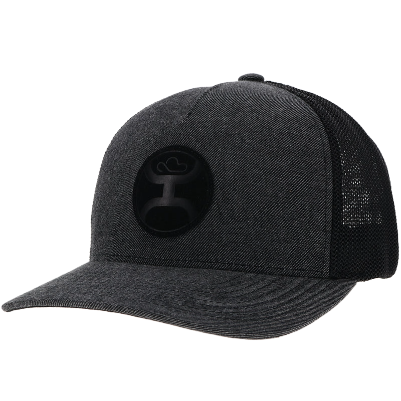 Hooey Men's Cayman Flex Fit Grey & Black Trucker Cap 2304GYBK-01
