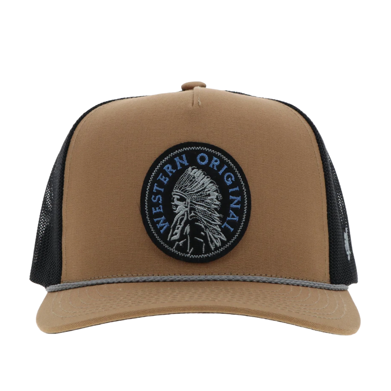 Hooey Men's Quanah Tan & Black Trucker Cap 2326T-TNBK