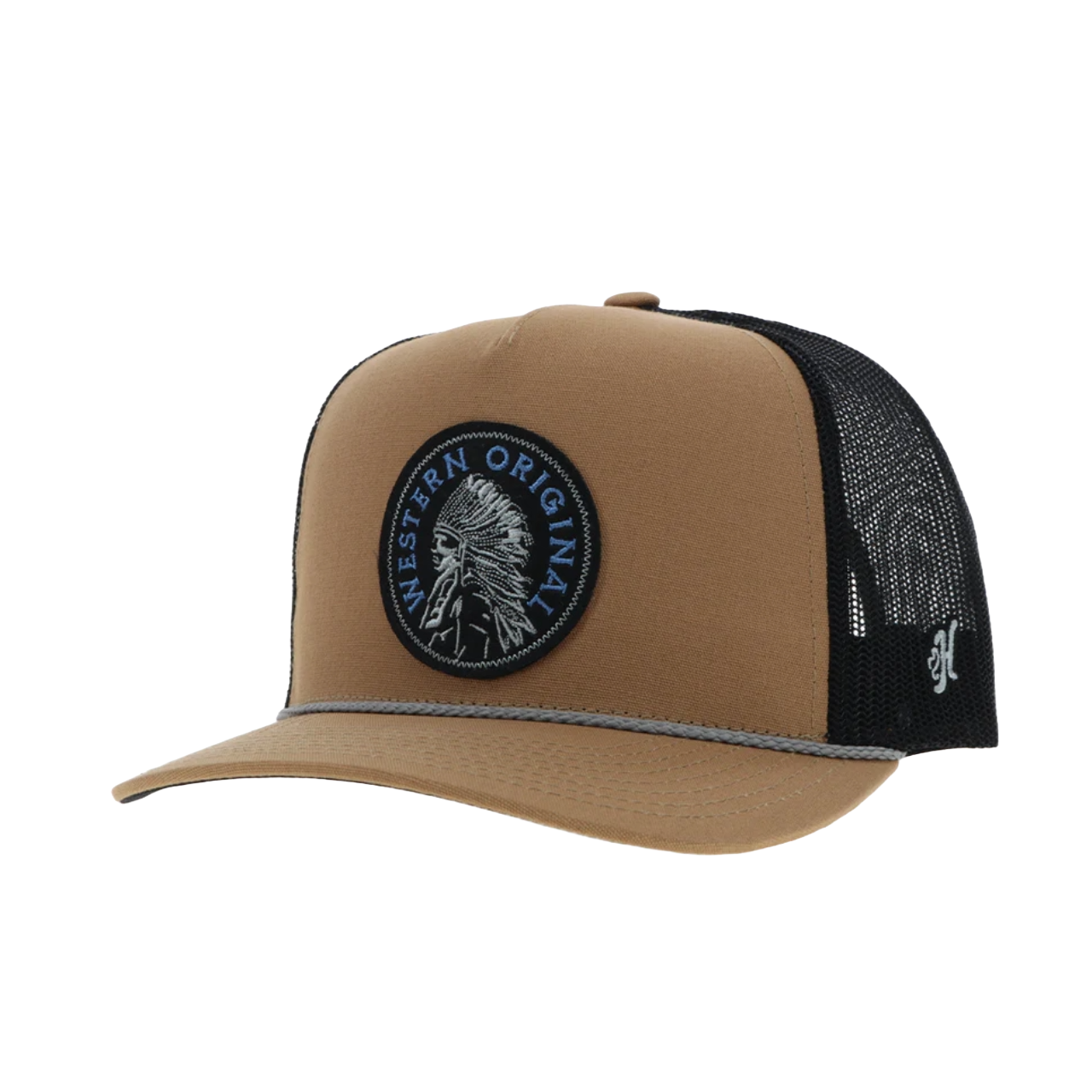 Hooey Men's Quanah Tan & Black Trucker Cap 2326T-TNBK