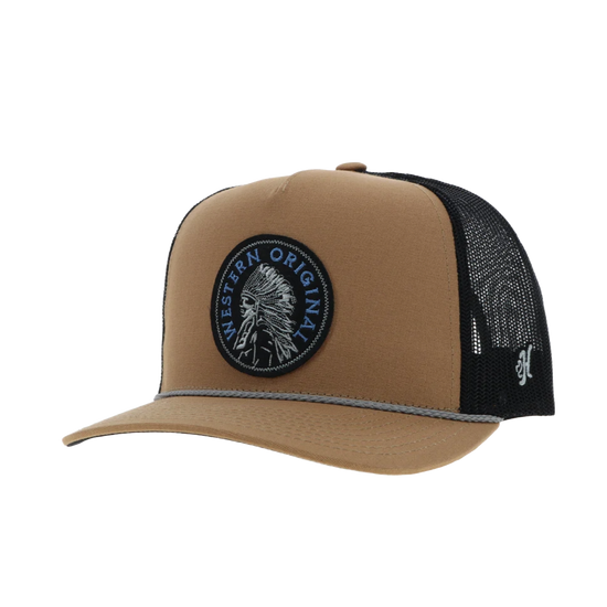 Hooey Men's Quanah Tan & Black Trucker Cap 2326T-TNBK