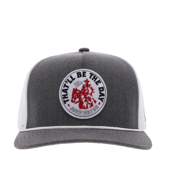 Hooey Men's "JOHN WAYNE" Logo Grey & White 2365T-GYWH