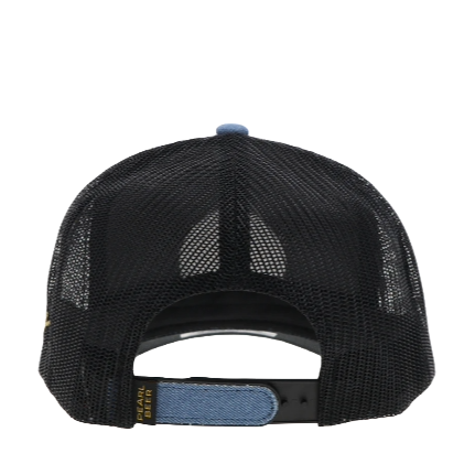 Hooey Men's "PEARL" Logo Patch Denim Cap 2372T-DEBK