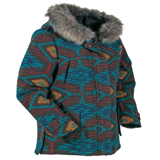 Outback Trading Company® Ladies Myra Aztec Print Teal Jacket 29625-TEL