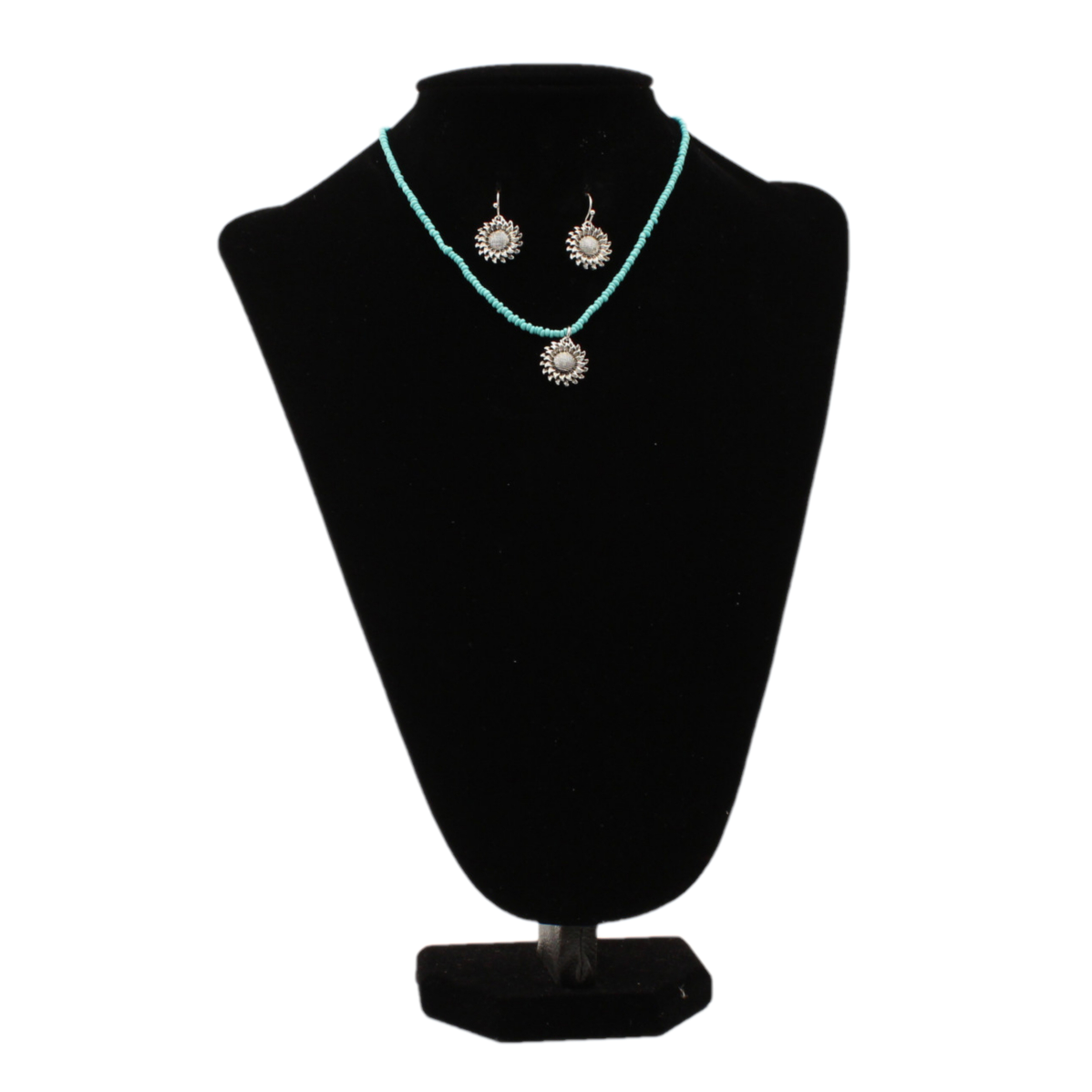 Blazin Roxx® Ladies Sunflower Turquoise Necklace & Earring Set 3052133