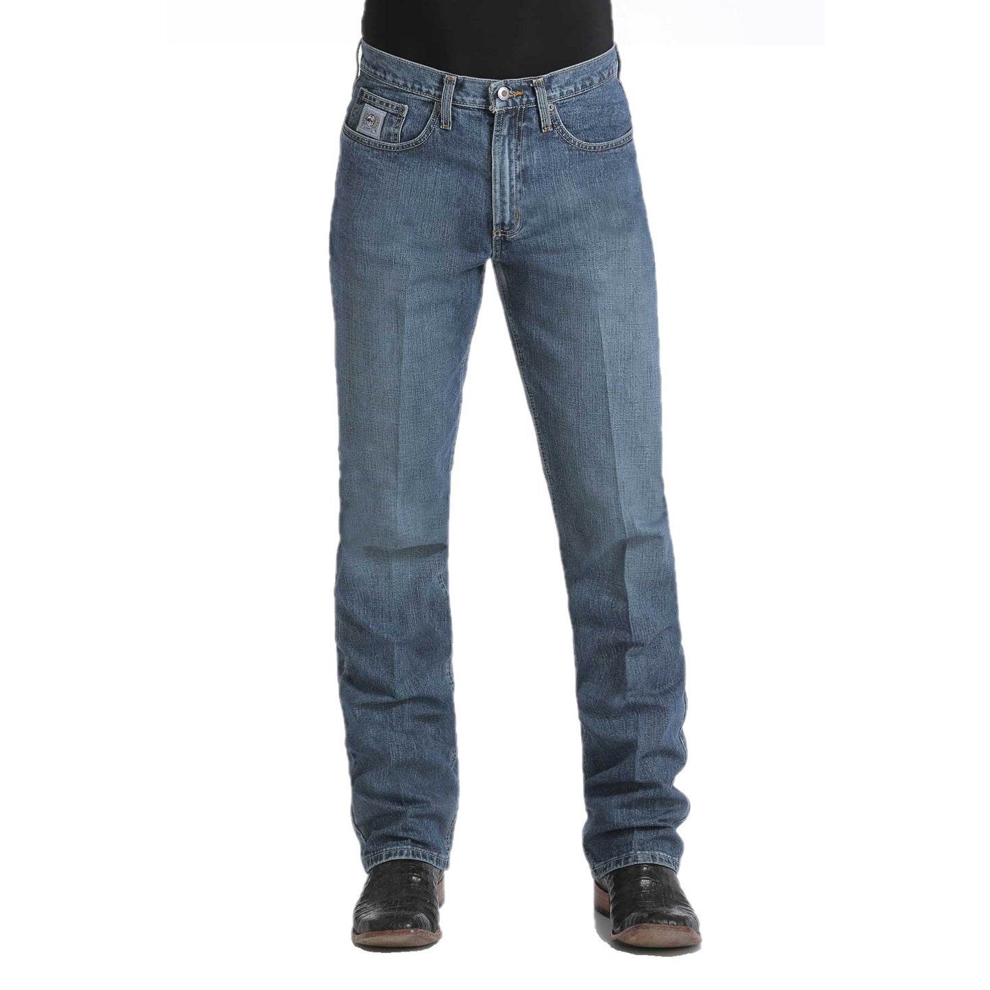Cinch Men's Slim Fit Silver Label Medium Stonewash Jeans MB98034001