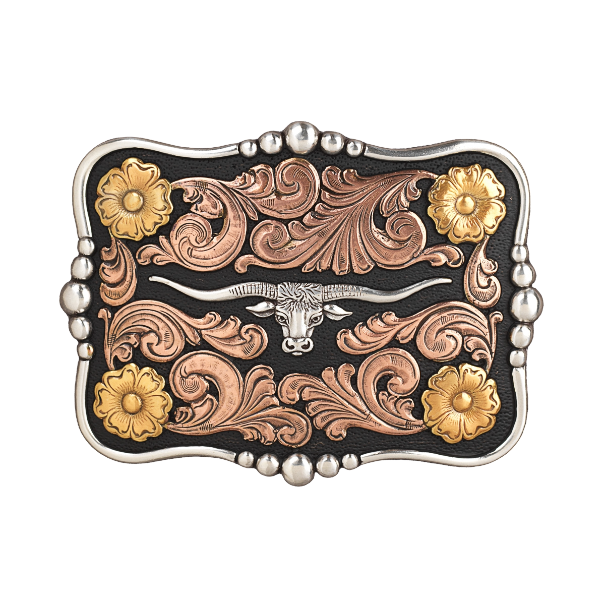 Nocona Men's Rectangle Longhorn Buckle 37917