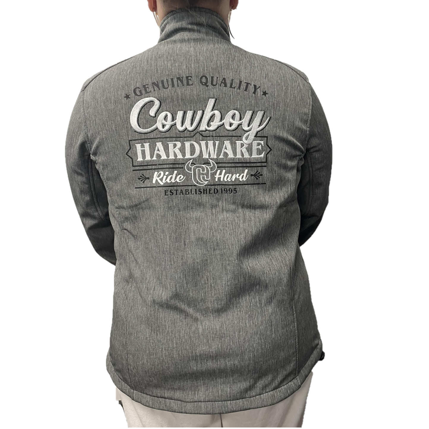 Cowboy Hardware® Boy's Ride Hard Grey Poly Shell Jacket 392109-034