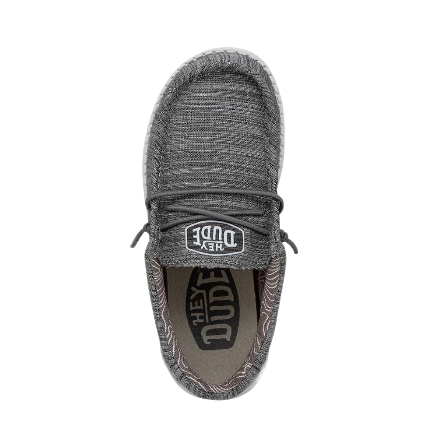 Hey Dude Wally Toddler Linen Blend Stone Grey Slip On Shoes 40160-270