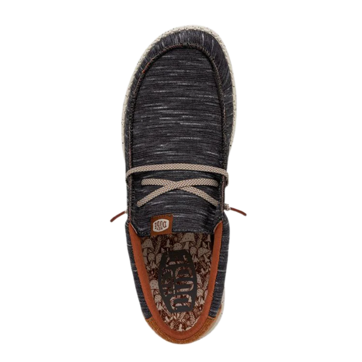 Hey Dude Men's Wally Jersey Charcoal Slip On Shoes 40169-025