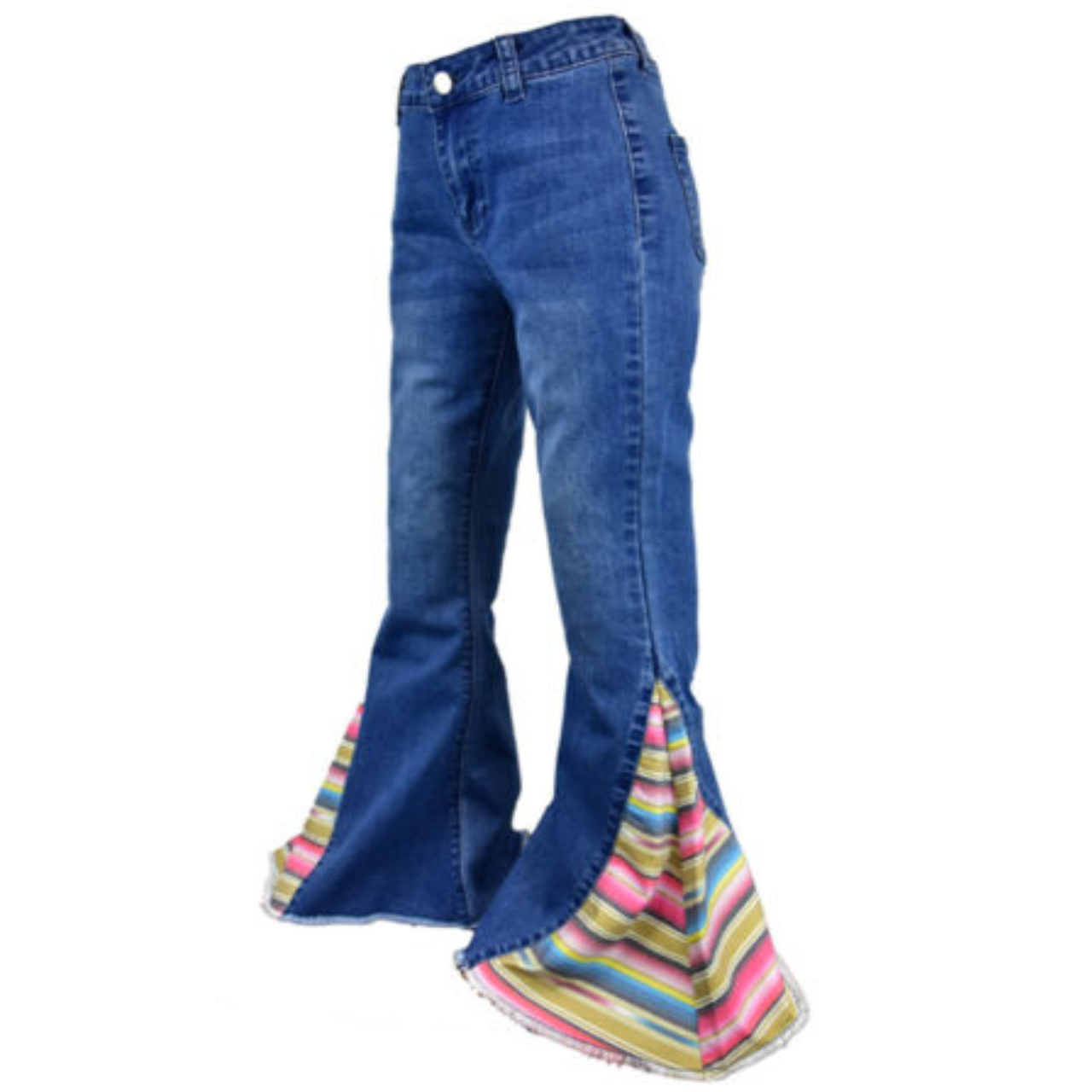 Cowgirl Hardware® Youth Girl's Serape Bell Bottom Jeans 402101-450-JK