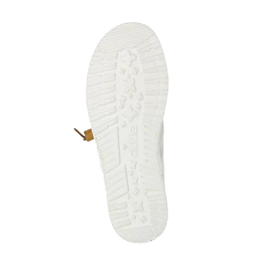 Hey Dude Ladies Wendy Washed Cream Slip On Shoes 40297-13R