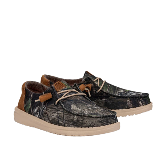Hey Dude Men's Wally Mossy Oak Country DNA Camo Casual Shoes 40787-960